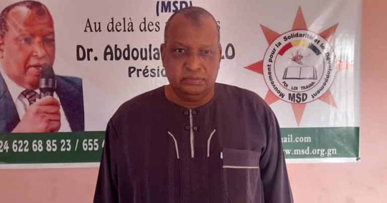 Réduction du nombre de partis politiques en Guinée, rencontres acteurs et médiateur de la CEDEAO : voici la grille de lecture de Dr Alpha Abdoulaye Diallo du MSD