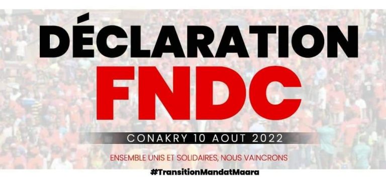 Communiqué : « Le FNDC rappelle qu’il n’est ni une organisation ni une association, mais un mouvement citoyen… »