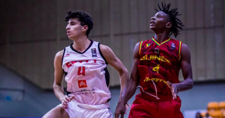 Basketball : la Guinée battue par l&rsquo;Égypte à l&rsquo;Afrobasket U18 (messieurs)