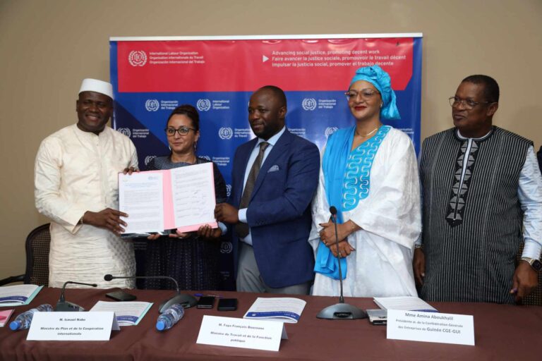 Guinée – OIT : Signature d’un nouveau cycle du Programme pour le travail décent